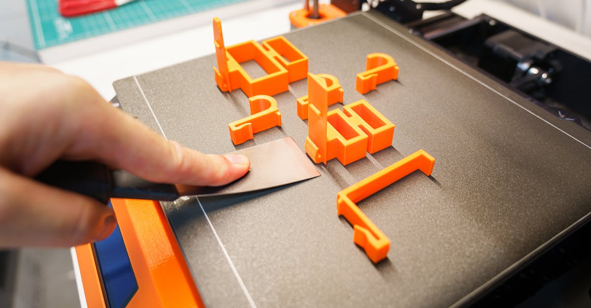 3D printed part showing support structures before and after removal
